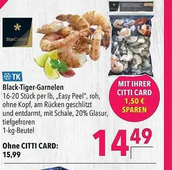 CITTI Markt Black-tiger-garnelen Angebot