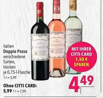 CITTI Markt Doppio Passo Angebot