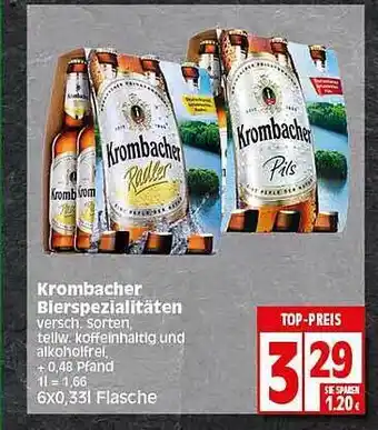 Elli Markt Krombacher Bierspezialitäten Angebot