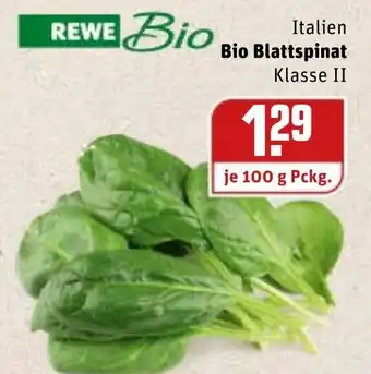 REWE Rewe Bio Italien Bio Blattspinat 100g Angebot