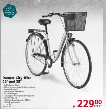 Selgros Damen-city Bike 26'' Und 28'' Angebot