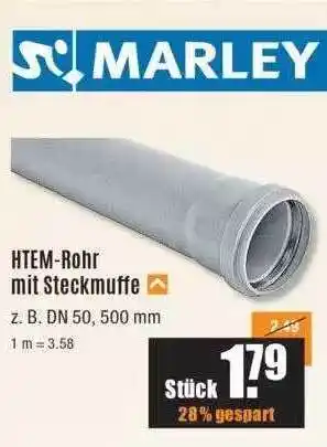 V Baumarkt Htem-rohr Mit Steckmuffe Marley Angebot