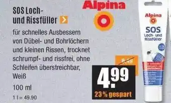 V Baumarkt Alpina Sos Loch- Und Rissfüller Angebot