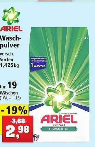 Thomas Philipps Ariel Waschpulver Angebot