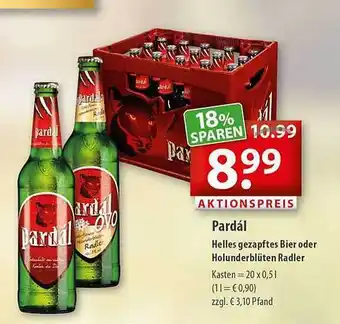 Getränkeland Pardál Helles Gezapftes Bier Oder Holunderblüten Radler Angebot