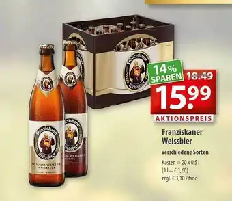 Getränkeland Franziskaner Weissbier Angebot