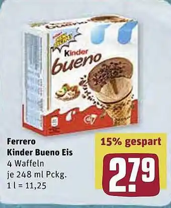 REWE Ferrero Kinder Bueno Eis Angebot