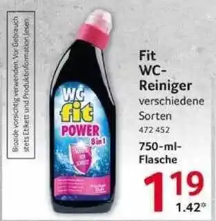 Selgros Fit Wc-reiniger Angebot