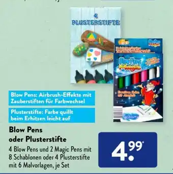 Aldi Süd Blow Pens o. Plusterstifte Angebot