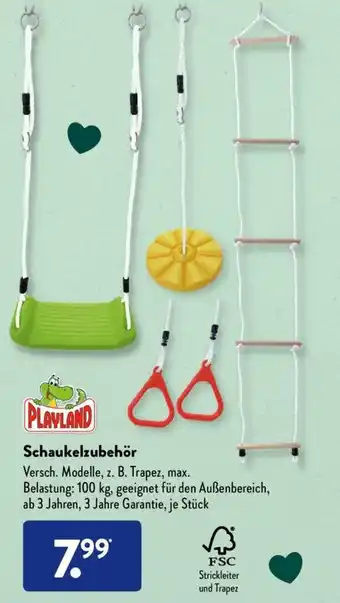 Aldi Süd Playland Schaukelzubehor Angebot