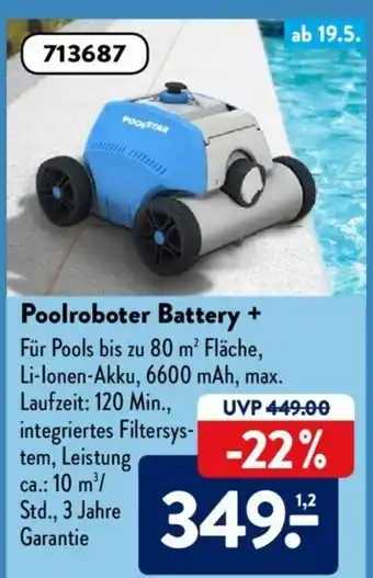 Aldi Süd Poolroboter Battery + Angebot