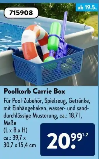 Aldi Süd Poolkorb Carrie Box Angebot