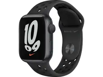 MediaMarkt Apple watch series 7 nike (gps) 41mm smartwatch fluorelastomer, 130 - 200 mm, armband: mitternacht, gehäuse: mitternacht Angebot