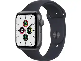 MediaMarkt Apple watch se (gps) 44mm smartwatch aluminium fluorelastomer, 140 -220 mm, armband: mitternacht, gehäuse: space grau Angebot