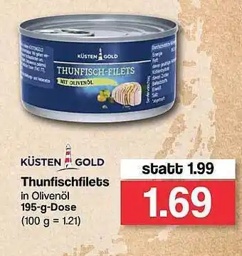 Famila Nord West Küsten Gold Thunfischfilets 195 g Dose Angebot