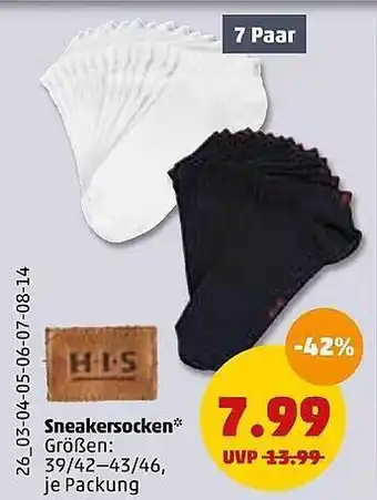 PENNY His Sneakersocken Angebot