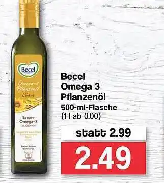 Famila Nord West Becel Omega 3 Pflanzenöl 500ml Angebot