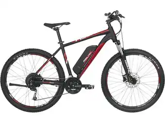 MediaMarkt Fischer em 1726 mountainbike (laufradgröße: 27,5 zoll, rahmenhöhe: 48 cm, unisex-rad, 422 wh, signalschwarz matt / rot) Angebot