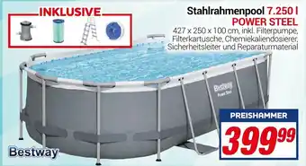 CENTERSHOP Bestway Stahlrahmenpool 7.250 L Power Steel Angebot