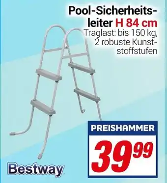 CENTERSHOP Bestway Pool Sicherheitsleiter H 84 cm Angebot