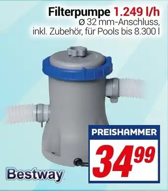 CENTERSHOP Bestway Filterpumpe 1.249 l/h Angebot