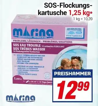 CENTERSHOP Marina SOS Flockungskartusche 1,25 kg Angebot