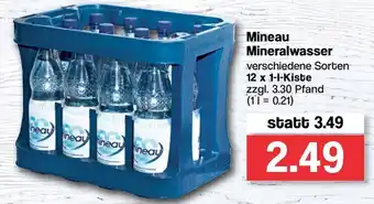 Famila Nord West Mineau Mineralwasser 12x1 L Kiste Angebot