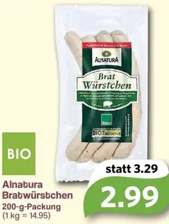 Famila Nord West Alnatura Bratwürstchen 200 g Packung Angebot