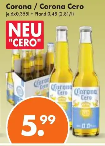 Trink und Spare Corona / Corona Cero 6*355 ml Angebot