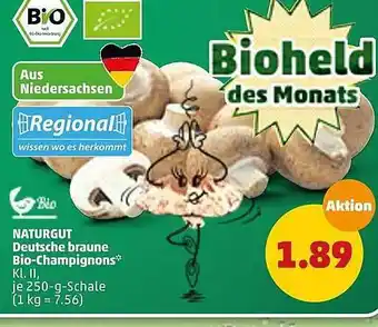 PENNY Naturgut Deutsche Braune Bio-champignons Angebot