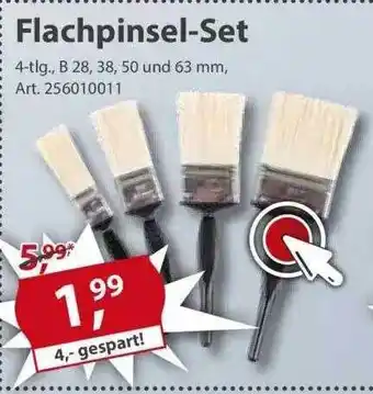 Sonderpreis Baumarkt Flachpinsel-set Angebot