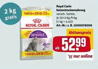 REWE Kaufpark Royal Canin Katzentrockennahrung Angebot