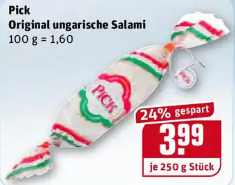 REWE Pick Original ungarische Salami 250g Angebot