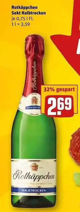 REWE Kaufpark Rotkäppchen Sekt Halbtrocken Angebot