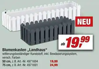 toom Baumarkt Blumenkasten Landhaus Angebot