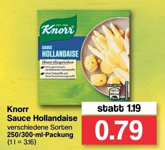 Famila Nord West Knorr Sauce Hollandaise 250/300 ml Packung Angebot