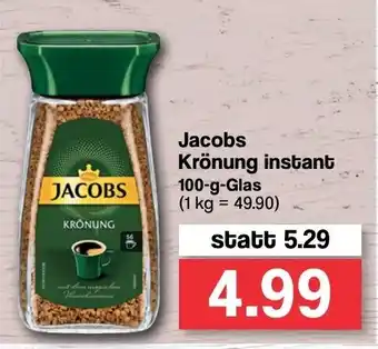 Famila Nord West Jacobs Krönung Instant 100 g Glas Angebot