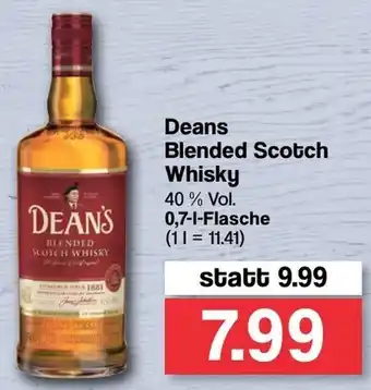 Famila Nord West Deans Blended Scotch Whisky 0,7 L Flasche Angebot