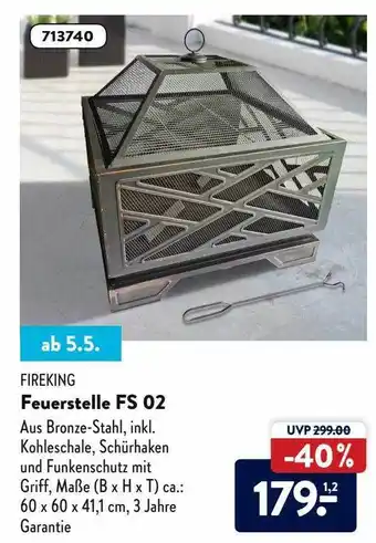 Aldi Nord Fireking Feuerstelle Fs02 Angebot