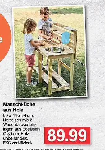 Famila Nord West Matschküche Aus Holz Angebot