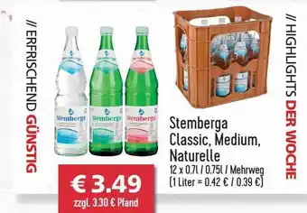 Getränkehaus Stemberga Classic, Medium Oder Naturelle Angebot