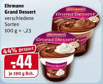 REWE Ehrmann Grand Dessert 190g Becher Angebot