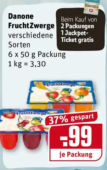 REWE Danone FruchtZwerge 6x50g Angebot