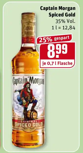 REWE Captain Morgan Spiced Gold 0,7L Angebot