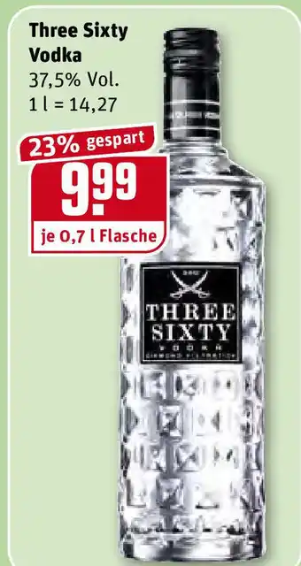 REWE Three Sixty Vodka 0,7L Angebot