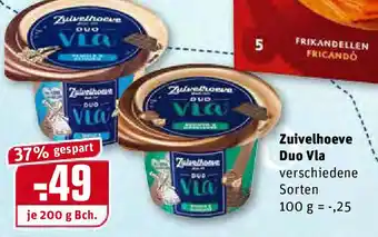 REWE Zuivelhoeve Duo Vla 200g Angebot