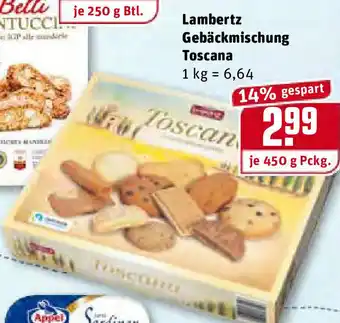 REWE Lambertz Gebäckmischung Toscana 450g Angebot