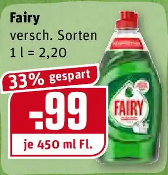 REWE Fairy 450ml Angebot