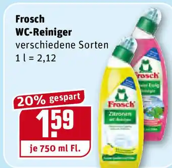 REWE Frosch WC Reiniger 750ml Angebot