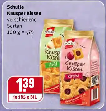 REWE Schulte Knusper Kissen 185g Angebot